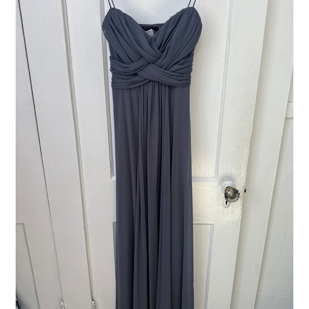 B. Darlin women’s size 3/4 gray maxi dress